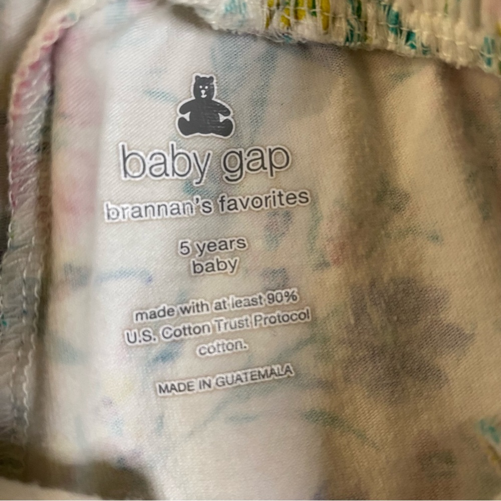 Baby Gap Floral Ruffle Hem Shorts Girl’s Size 5 - Picture 3 of 5